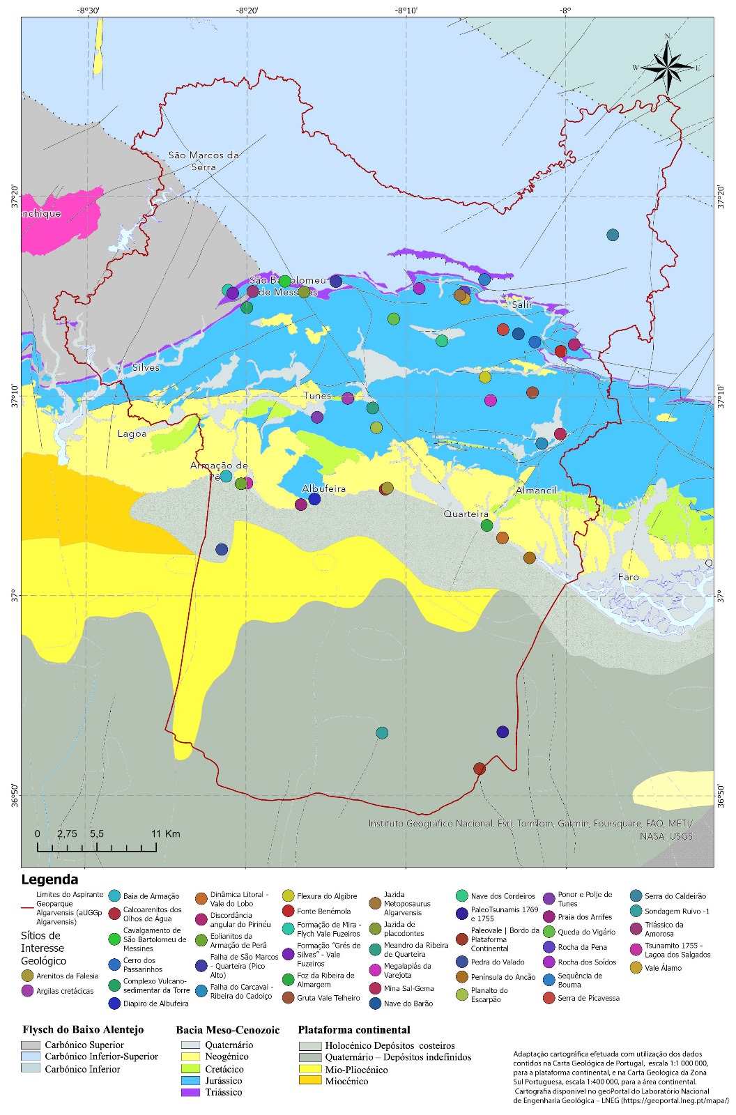 Mapa História Geológica